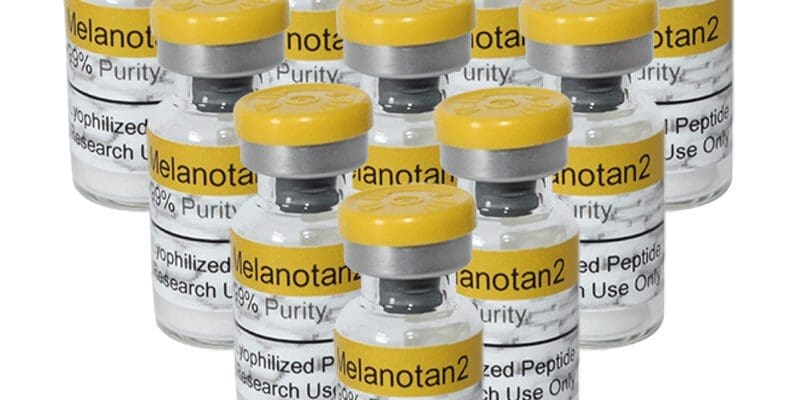 Melanotan 2 Tanning Injections Kit – Syringe And Peptide Vial Close-up